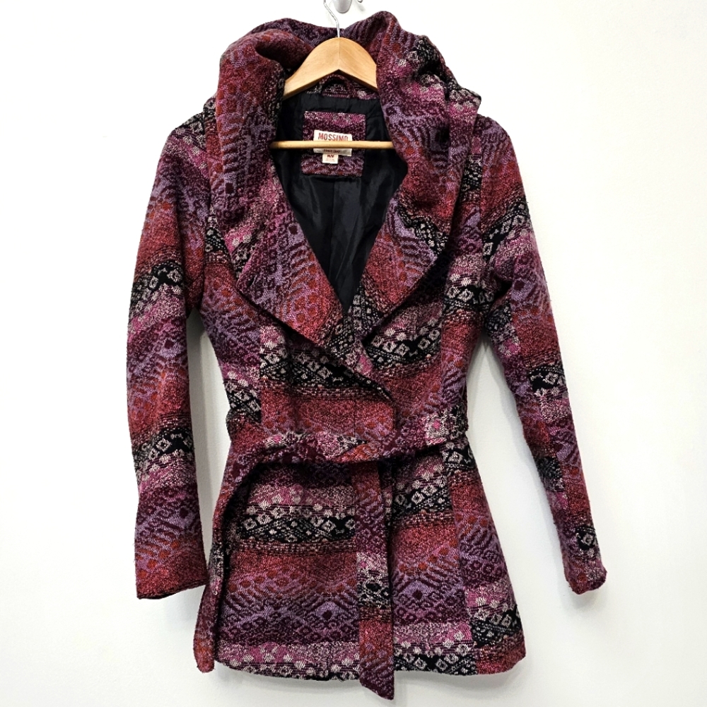 Mossimo Boho Western Aztec Print Convertible Cowl… - image 2